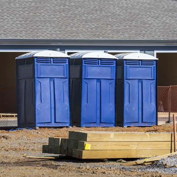 do you offer hand sanitizer dispensers inside the portable toilets in Iaeger